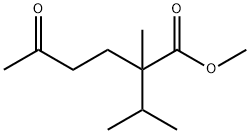 2-Isopropyl-2-methyl-5-oxohexanoic acid methyl ester Structure