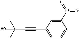 2-methyl-4-(3-nitrophenyl)-3-butyn-2-ol 구조식 이미지