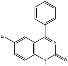 6-브로모-4-페닐퀴나졸린-2(1H)-원 구조식 이미지