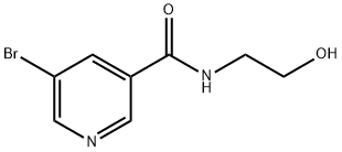 5-bromo-N-(2-hydroxyethyl)nicotinamide Structure