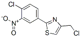 4-(Chloromethyl)-2-(4-chloro-3-nitrophenyl)thiazole Structure