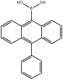 (10-Phenylanthracen-9-yl) boronic 산 구조식 이미지