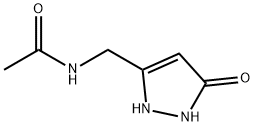 아세트아미드,N-[(5-옥소-3-피라졸린-3-일)메틸]-(8CI) 구조식 이미지