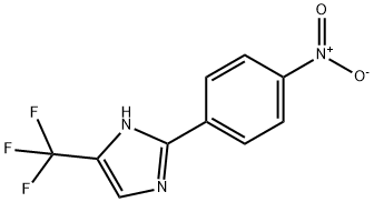 1H-이미다졸,2-(4-니트로페닐)-5-(트리플루오로메틸)- 구조식 이미지