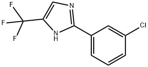 1H-이미다졸,2-(3-클로로페닐)-5-(트리플루오로메틸) 구조식 이미지