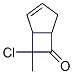 Bicyclo[3.2.0]hept-2-en-6-one,  7-chloro-7-methyl- 구조식 이미지
