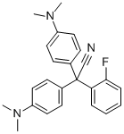 BIS(4'-N,N-DIMETHYLAMINOPHENYL)-(2-FLUOROPHENYL)ACETONITRILE Structure