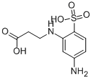 2-beta-Carboxyethylamino-4-aminobenzenesulfonicacid Structure