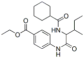 벤조산,4-[[2-[(시클로헥실카르보닐)아미노]-3-메틸-1-옥소펜틸]아미노]-,에틸에스테르(9CI) 구조식 이미지