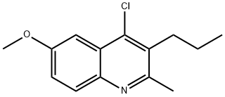 4-클로로-6-메톡시-2-메틸-3-프로필퀴놀린 구조식 이미지