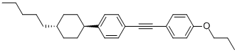 TRANS-1-(4-PENTYLCYCLOHEXYL)-4-(2-(4-PROPOXYPHENYL)ETHYNYL)BENZENE 구조식 이미지