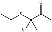 2-Butanone,  3-chloro-3-(ethylthio)- Structure