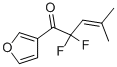 3-Penten-1-one, 2,2-difluoro-1-(3-furanyl)-4-methyl- (9CI) Structure