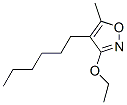 Isoxazole, 3-ethoxy-4-hexyl-5-methyl- (9CI) Structure