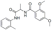 Benzamide, 2,4-dimethoxy-N-[1-methyl-2-[(2-methylphenyl)amino]-2-oxoethyl]- (9CI) 구조식 이미지