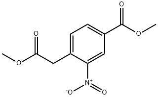 Methyl 4-(2-methoxy-2-oxoethyl)-3-nitrobenzoate 구조식 이미지