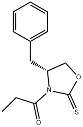 1-[(4R)-4-(phenylMethyl)-2-thioxo-3-oxazolidinyl]-1-Propanone Structure