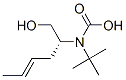 카르밤산,[(1R,3E)-1-(히드록시메틸)-3-펜테닐]-,1,1-디메틸에틸 구조식 이미지