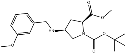 334999-43-8 (2S,4S)-4-[[(3-Methoxyphenyl)Methyl]aMino]-1,2-pyrrolidinedicarboxylic Acid 1-(1,1-DiMethylethyl) 2-Methyl Ester