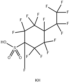 DECAFLUORO-4-(PENTAFLUOROETHYL)CYCLOHEXANESULFONIC ACID POTASSIUM SALT Structure
