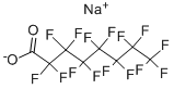 SODIUM PERFLUOROOCTANOATE 구조식 이미지