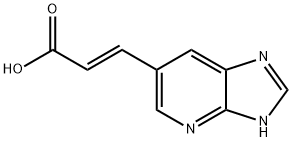 2-Propenoic acid, 3-(3H-iMidazo[4,5-b]pyridin-6-yl)-, (2E)- Structure