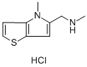 N-메틸-N-[(4-메틸-4H-티에노[3,2-B]피롤-5-일)메틸]아민염산염 구조식 이미지