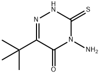 4-Amino-6-(tert-butyl)-3-mercapto-1,2,4-triazin-5(4H)-one 구조식 이미지