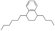 1-Butyl-4-hexyl-1,2,3,4-tetrahydronaphthalene Structure