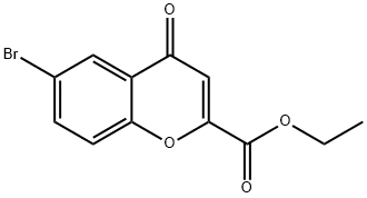 6-브로모-4-옥소-4H-1-벤조피란-2-카르복실산에틸에스테르 구조식 이미지