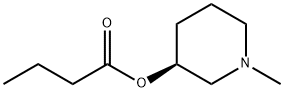 Butanoic acid, (3S)-1-methyl-3-piperidinyl ester (9CI) Structure