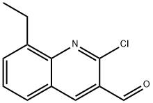 2-CHLORO-8-ETHYL-QUINOLINE-3-CARBALDEHYDE 구조식 이미지
