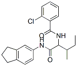 Benzamide, 2-chloro-N-[1-[[(2,3-dihydro-1H-inden-5-yl)amino]carbonyl]-2-methylbutyl]- (9CI) Structure