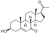 Pregn-5-ene-7,20-dione, 3-beta-hydroxy- Structure