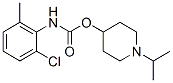 2-Chloro-6-methylcarbanilic acid 1-isopropyl-4-piperidinyl ester Structure