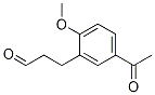 Benzenepropanal, 5-acetyl-2-Methoxy- 구조식 이미지