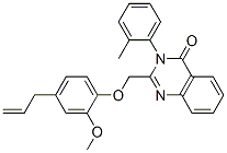 2-[(4-Allyl-2-methoxyphenoxy)methyl]-3-(o-tolyl)quinazolin-4(3H)-one 구조식 이미지