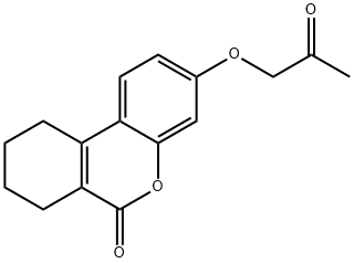 3-(2-oxopropoxy)-7,8,9,10-tetrahydro-6H-benzo[c]chromen-6-one 구조식 이미지