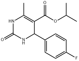 5-Pyrimidinecarboxylicacid,4-(4-fluorophenyl)-1,2,3,4-tetrahydro-6-methyl-2-oxo-,1-methylethylester(9CI) Structure