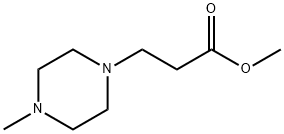 4-메틸-1-피페라진프로판산메틸에스테르 구조식 이미지