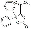 2,5-디히드로-2,2-디페닐-5-옥소-3-푸란카르복실산메틸에스테르 구조식 이미지