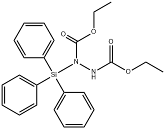 1-(Triphenylsilyl)-1,2-hydrazinedicarboxylic acid diethyl ester Structure