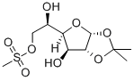 1,2,O-Isopropylidene-6-O-methylsulfonyl-a-D-glucofuranose Structure