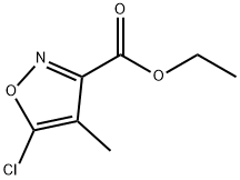 에틸5-클로로-4-메틸이속사졸-3-카르복실레이트 구조식 이미지