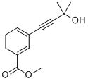 METHYL 3-(3-HYDROXY-3-METHYL-1-BUTYNYL)BENZOATE Structure