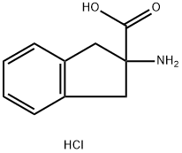 2-AMINOINDAN-2-CARBOXYLIC ACID HYDROCHLORIDE 구조식 이미지