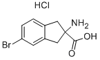 2-AMINO-5-BROMO-2,3-DIHYDRO-1H-INDENE-2-CARBOXYLIC ACID HYDROCHLORIDE 구조식 이미지
