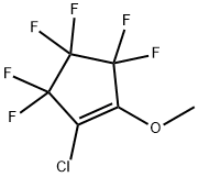 1-CHLORO-3,3,4,4,5,5-HEXAFLUORO-2-METHOXYCYCLOPENTENE 구조식 이미지