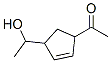 Ethanone, 1-[4-(1-hydroxyethyl)-2-cyclopenten-1-yl]- (9CI) 구조식 이미지