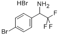 1-(4-BROMO-PHENYL)-2,2,2-TRIFLUORO-ETHYLAMINE HYDROBROMIDE Structure